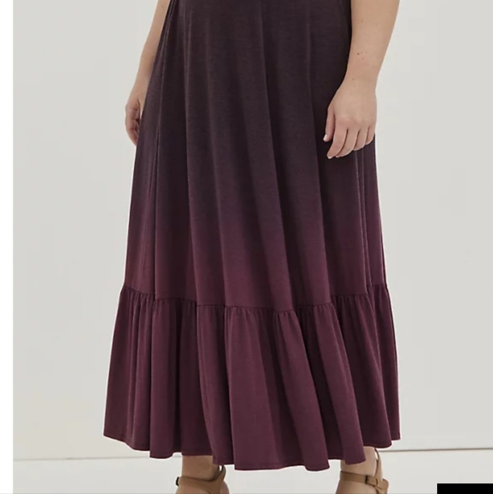 Jersey dip dye skirt-torrid